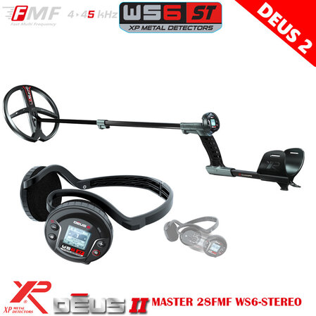 XP Deus 2 -28FMFWS6 STEREO металотърсач само със слушалки WS6ST